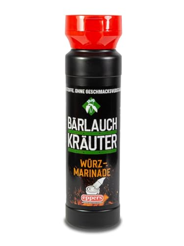 eppers Würz-Marinade Bärlauch-Kräuter | Zum Marinieren von Fleisch & Gemüse | vielseitig einsetzbar | Flasche, 250ml von Eppers