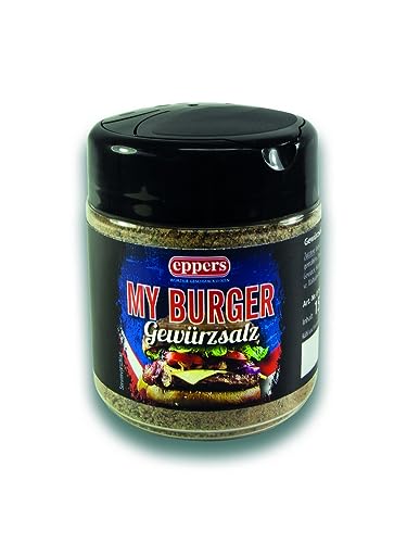 eppers Burger Gewürzsalz | Burger Gewürz | geeignet für Burger und Hackfleischspezialitäten | Gewürzstreuer, 150g eppers Burger Gewürzsalz | Burger Gewürz | geeignet für Burger und Hackfleischspezialitäten | Gewürzstreuer, 150g von Eppers