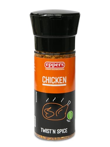 eppers Chicken Gewürzsalz | Gewürz für Hähnchen und Geflügelgerichte | Gewürzmühle, 80g eppers Chicken Gewürzsalz | Gewürz für Hähnchen und Geflügelgerichte | Gewürzmühle, 80g von Eppers