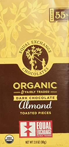 Equal Exchange, Bio Dunkle Schokolade, Mandel Toasted Stück 2,8 Oz (80 g) von Equal Exchange