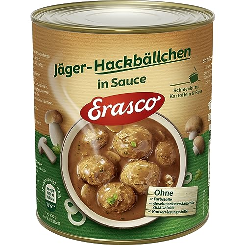 Erasco 6 Jäger - Hackbällchen, 2er Pack (2 x 800 g) von Erasco