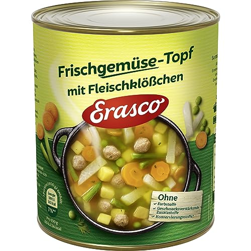 Erasco Frischgemüse-Topf mit Fleischklößchen (1 x 800 g Dose) von Erasco