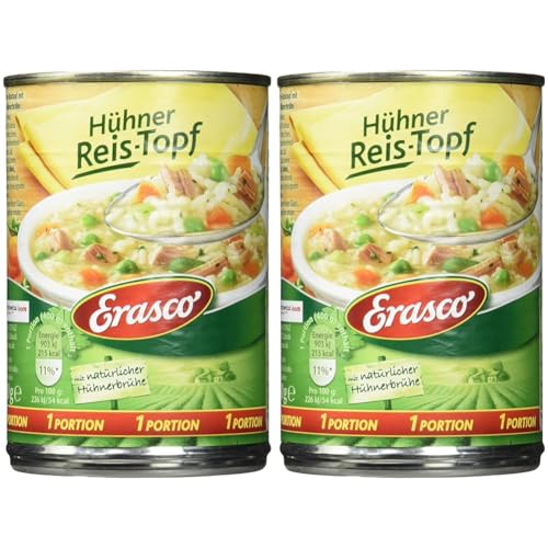 Erasco Hühner Reis-Topf, 400 g (Packung mit 2) von Erasco