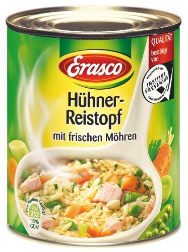 Erasco Hühner- Reistopf, 6er Pack (6 x 800 g Dose) von Erasco