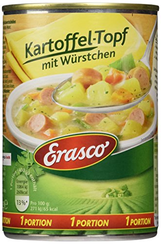 Erasco Kartoffel-Topf mit Würstchen, 3er Pack (3 x 400 g) von Erasco