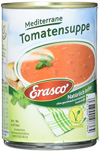 Erasco Mediterrane Tomatensuppe, 6er Pack (6 x 400 g) von Erasco