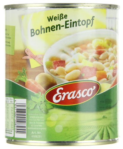 Erasco Weiße Bohnen-Eintopf, 800 g Dose Erasco Weiße Bohnen-Eintopf, 800 g Dose von Erasco
