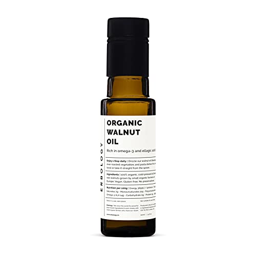 Organic Cold-pressed Walnut Oil 100ml - Rich in Omega-3 - Premium Food Grade von Erbology