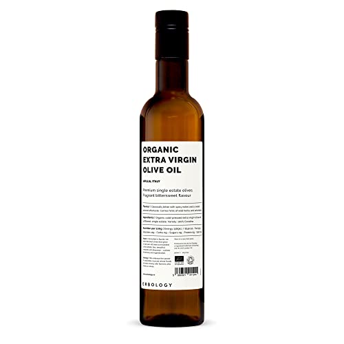 Organic Extra Virgin Olive Oil 500ml - Premium Single Estate - Unfiltered - Italy von Erbology