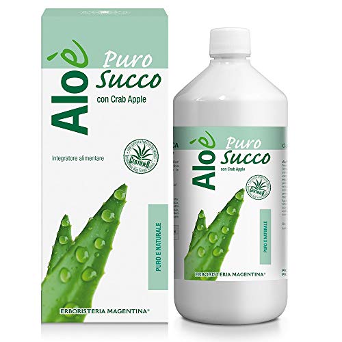 Erboristeria Magentina Aloe Reiner Saft mit Apfelkraut, rein und natürlich, 1000 ml Erboristeria Magentina Aloe Reiner Saft mit Apfelkraut, rein und natürlich, 1000 ml von Erboristeria Magentina