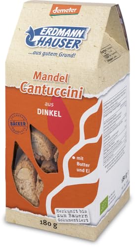 ErdmannHAUSER Getreideprodukte Bio Dinkel Mandel Cantuccini (2 x 180 gr) von ErdmannHAUSER Getreideprodukte