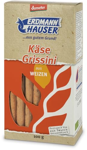 ErdmannHAUSER Getreideprodukte Bio Käse Grissini (2 x 100 gr) von ErdmannHAUSER Getreideprodukte