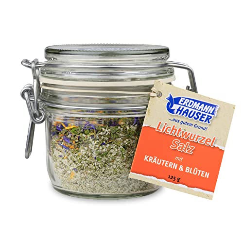 ErdmannHAUSER demeter Lichtwurzelsalz mit Kräutern und Blüten im Tischglass | Speisesalz | 125 g ErdmannHAUSER demeter Lichtwurzelsalz mit Kräutern und Blüten im Tischglass | Speisesalz | 125 g von ErdmannHAUSER