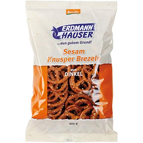 ErdmannHauser Dinkel-Knusperbrezeln mit Sesam (125 g) - Bio von ErdmannHauser