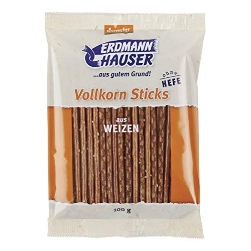 ErdmannHauser - demeter WeizenVollkornsticks - 100 g - 12er Pack von ErdmannHauser