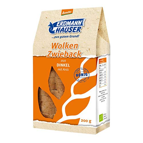 ErdmannHauser - demeter Wolken Zwieback aus Dinkel mit Anis - 200 g - 6er Pack von ErdmannHAUSER