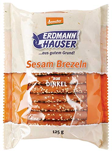 ErdmannHAUSER Getreideprodukte Bio Dinkelbrezel mit Sesam (1 x 125 gr) von ErdmannHAUSER Getreideprod