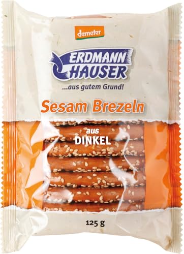 ErdmannHAUSER Getreideprodukte Bio Dinkelbrezel mit Sesam (2 x 125 gr) von ErdmannHAUSER Getreideprod