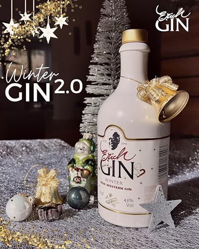 Erich WinterGIN 2.0 | winterlicher GIN aus Zimt, Nelken, Kardamom und Vanille | GlühGIN geeignet | 43% vol | 500ml von Erich GIN