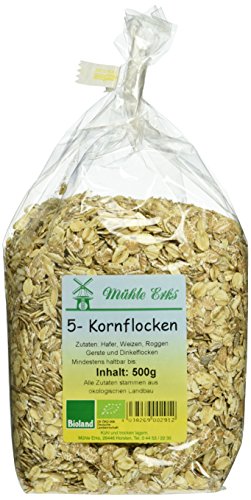 Erks Bio 5-Kornflocken, 8er Pack (8 x 500 g) von Erks