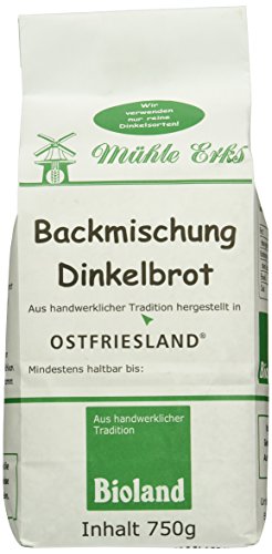 Erks Bio Back- Mischung Dinkelbrot, 8er Pack (8 x 750 g) von Erks