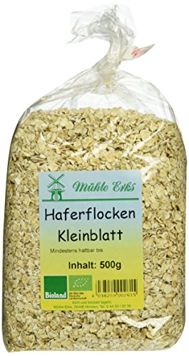 Erks Haferflocken Bioland Kleinblatt, 8er Pack (8 x 500 g) von Erks