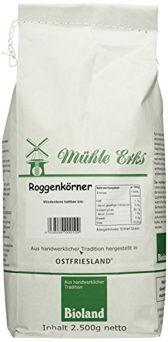 Erks Roggenkörner Bioland, 4er Pack (4 x 2.5 kg) von Erks