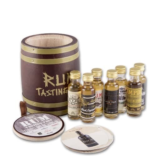 Rum Tasting Fass 7 x 20 ml 43% Vol. von Ermuri Genuss Company