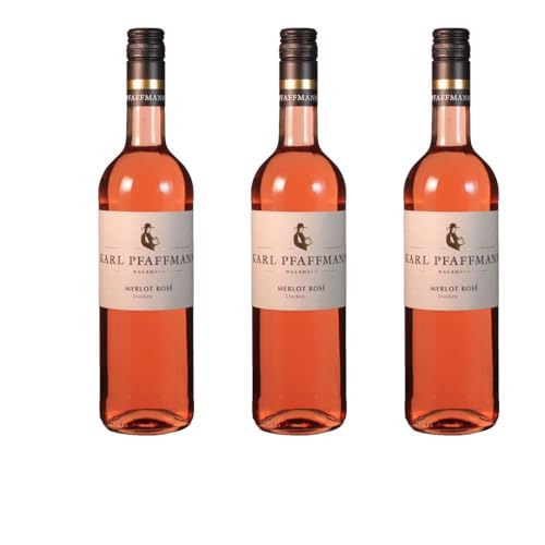 Vorteilspaket Karl Pfaffmann Merlot Rosé trocken (243) Pfalz Dt. Qualitätswein (3 x 0.75 Liter)/ErnenWein/Wine von ErnenWein