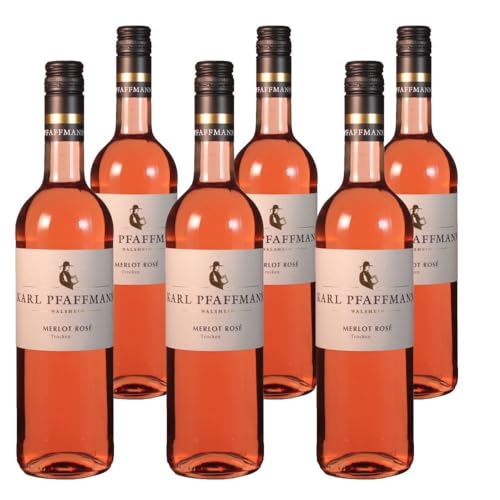Vorteilspaket Karl Pfaffmann Merlot Rosé trocken (243) Pfalz Dt. Qualitätswein (6 x 0.75 Liter)/ErnenWein/Wine von ErnenWein