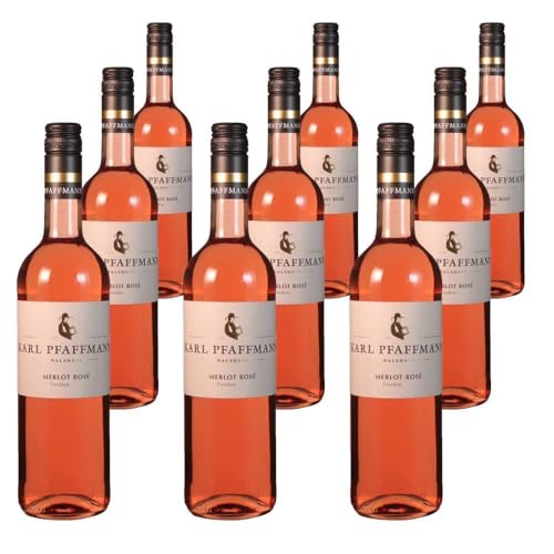 Vorteilspaket Karl Pfaffmann Merlot Rosé trocken (243) Pfalz Dt. Qualitätswein (9 x 0.75 Liter)/ErnenWein/Wine von ErnenWein