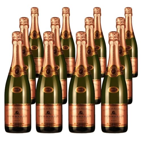 Vorteilspaket Louis Bouillot Crémant de Bourgogne Brut Rose "Perle d'Aurore" (12 x 0.75 Liter)/ErnenWein/Wine von ErnenWein