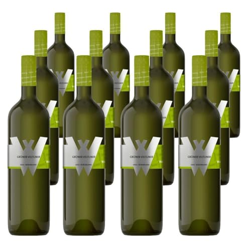 Vorteilspaket Weingut Weiss Grüner Veltliner trocken Burgenland Qualitätswein aus Österreich (Resthistamingehalt: < 0,1 mg/l) (12 x 0.75 Liter)/ErnenWein/Wine von ErnenWein