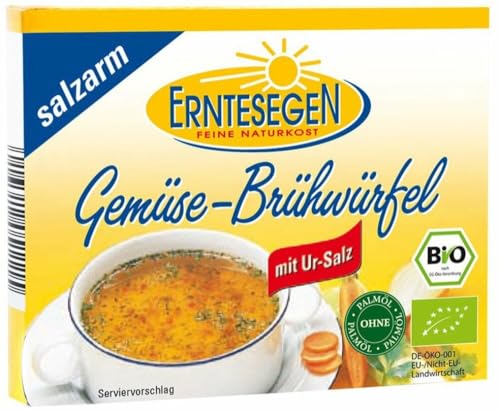 Erntesegen Bio Gemüse-Brühwürfel -salzarm- (1 x 66 gr) von Erntesegen