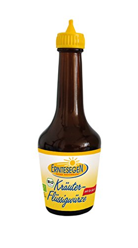 Erntesegen Bio Kräuter-Flüssigwürze Tischflasche, 6er Pack (6 x 107 g) von Erntesegen