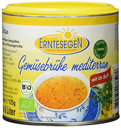 Erntesegen Gemüsebrühe -mediterran- 125 g Bio Würz-Sauce, 6er Pack (6 x 125 g) von Erntesegen