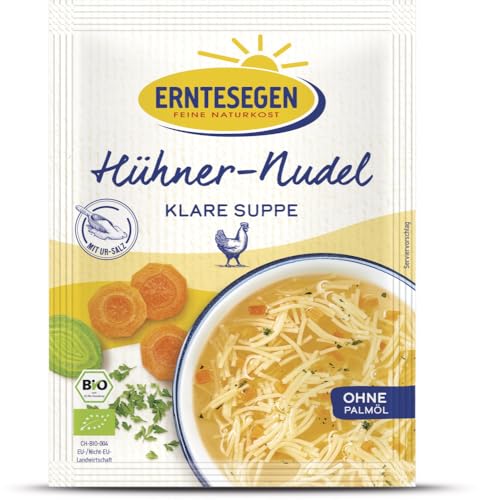 Hühner-Nudel Klare Suppe Bio Hühner-Nudel Klare Suppe Bio von Erntesegen