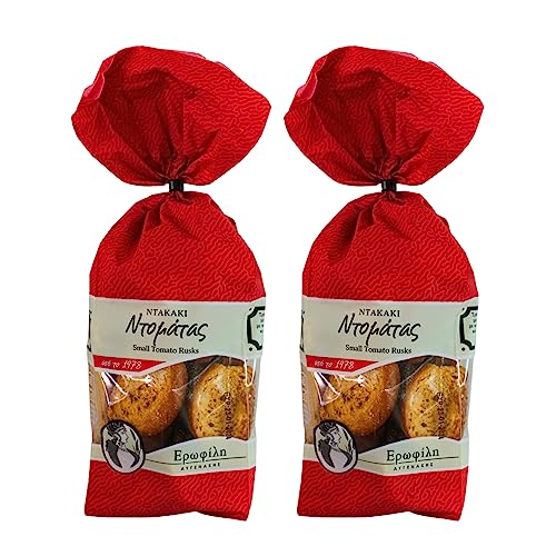 Erofili Avgenakis Griechischer Mini Tomaten Zwieback, 2er Packung x 300g (Ingesamt: 600g) von Erofili Avgenakis