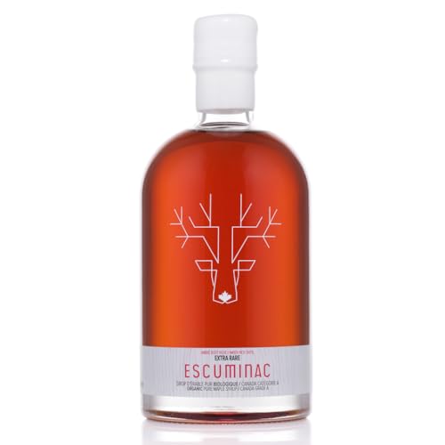 Escuminac Kanadischer Ahornsirup Extra Rare Amber Rich Geschmack 500ml Pure & Organic Produkt of Canada Escuminac Kanadischer Ahornsirup Extra Rare Amber Rich Geschmack 500ml Pure & Organic Produkt of Canada von Escuminac