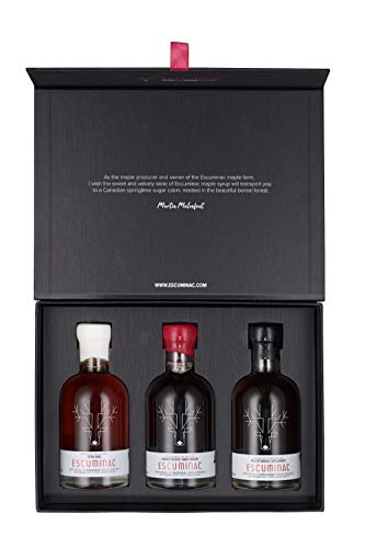Escuminac maple syrup luxury gift box 3 x 200 ml von Escuminac