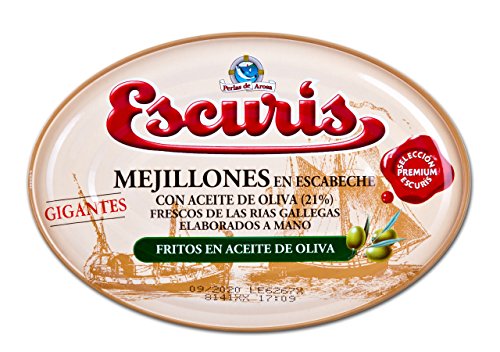 Escuris Gebratene eingelegte Muscheln, in Olivenöl - 360 gr Escuris Gebratene eingelegte Muscheln, in Olivenöl - 360 gr von Escuris