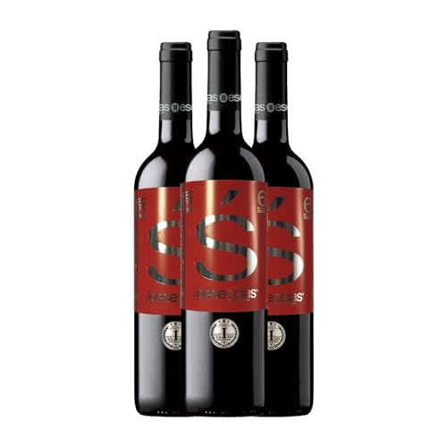 Esencias «s» 6 Meses Tempranillo Vino de la Tierra de Castilla y León Alterung 75 cl (Schachtel mit 3 Flaschen von 75 cl) von Distribuidor