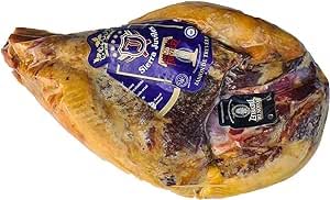 Serrano Schinken ohne Zusätze 6,5-7 KGS ohne Knochen Trevelez 23 Monate Etiqueta Negra von Espagne Gourmet