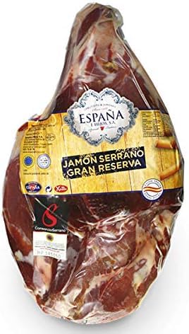 Spanisch Serrano Schinken Gran Reserva ohne Knochen rund 4,5 Kilogramm von Espagne-Gourmet