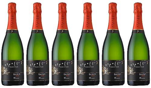 6-er Set Bio Cava Brut Reserva „Escuturit“ von Mas Espelt. Katalonien. 6Fl. * 0,75l, Alk. 11,5% Vol. 6-er Set Bio Cava Brut Reserva „Escuturit“ von Mas Espelt. Katalonien. 6Fl. * 0,75l, Alk. 11,5% Vol. von Espelt