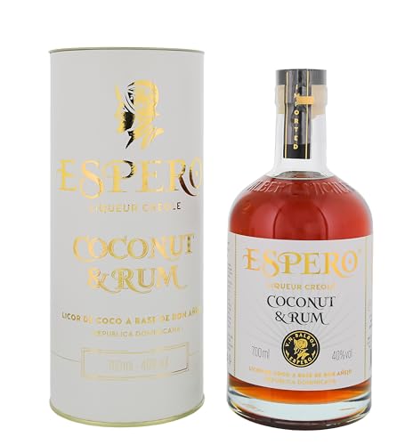 Espero Liqueur Creole I Coconut & Rum I 700 ml I 40% Volume I Kokos Rum-Likör der extra Klasse von Espero