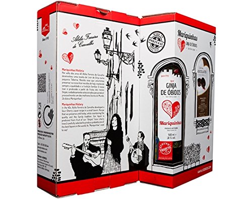 Mariquinhas Ginja de Obidos Liqueur and 12 Chocolate Cups, 50 cl Mariquinhas Ginja de Obidos Liqueur and 12 Chocolate Cups, 50 cl von Espinheira