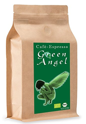 C&T Bio Espresso / Cafe Kaffeebohnen "Green Angel" 100 % Arabica (Ganze Bohnen , 500 g) | im Kraftpapierbeutel | Mittelkräftig ohne Säure von Espresso