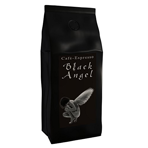 Espresso Kaffeebohnen "Black Angel" Kaffeebohnen - Stark Geröstet (Ganze Bohnen,1000 g)- Spitzenkaffee - Säurearm - Frisch Geröstet von The Coffee and Tea Company