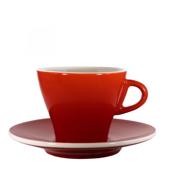 Cappuccinotasse bunt - Rot Cappuccinotasse bunt - Rot von Club House